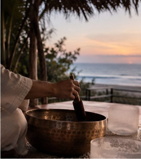 Sound healing — bowls sunset, Raht Aashyana Lakhanpal, Candolim, Goa