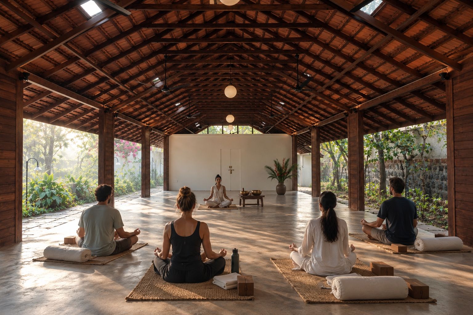 The open-sided yoga pavilion — pavilion, Raht Aashyana Lakhanpal, Candolim, Goa
